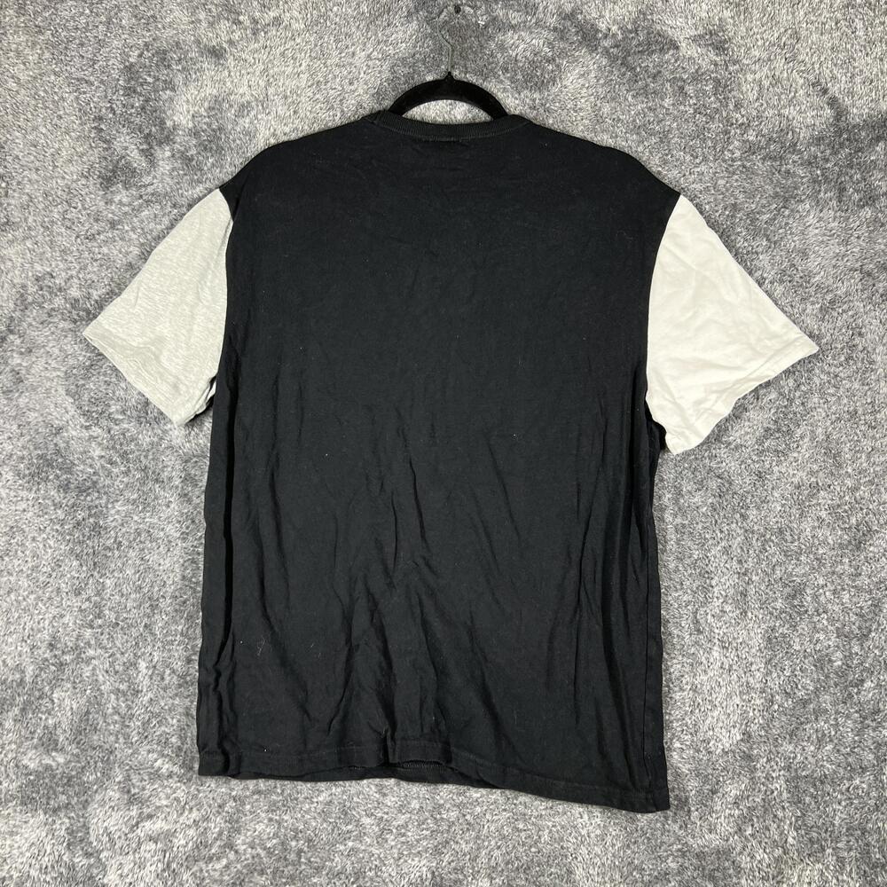 Champion Shirt Mens M Black Short Sleeve Crew Neck Embroidered Colorblock - Picture 2 of 8